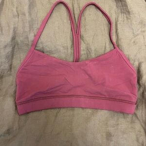 lululemon athletica Flow Y Sports Bra - Dusty Rose - Size 8